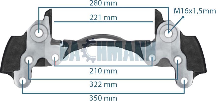 Caliper Carrier MB Arocs (Left)