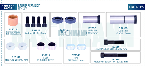 [122421] Caliper Repair Kit