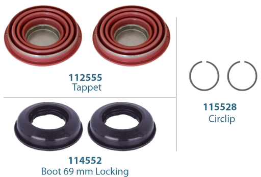 [111313] Caliper Tappet Repair Kit 69 mm (Locking Boot)