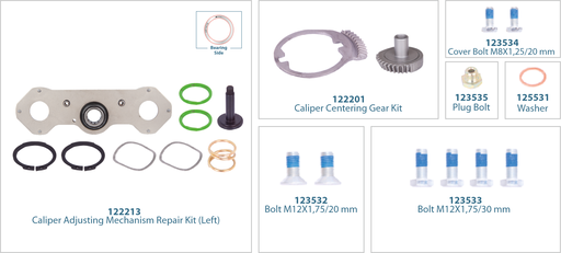[122215] Caliper Mechanism Repair Kit (Left) 